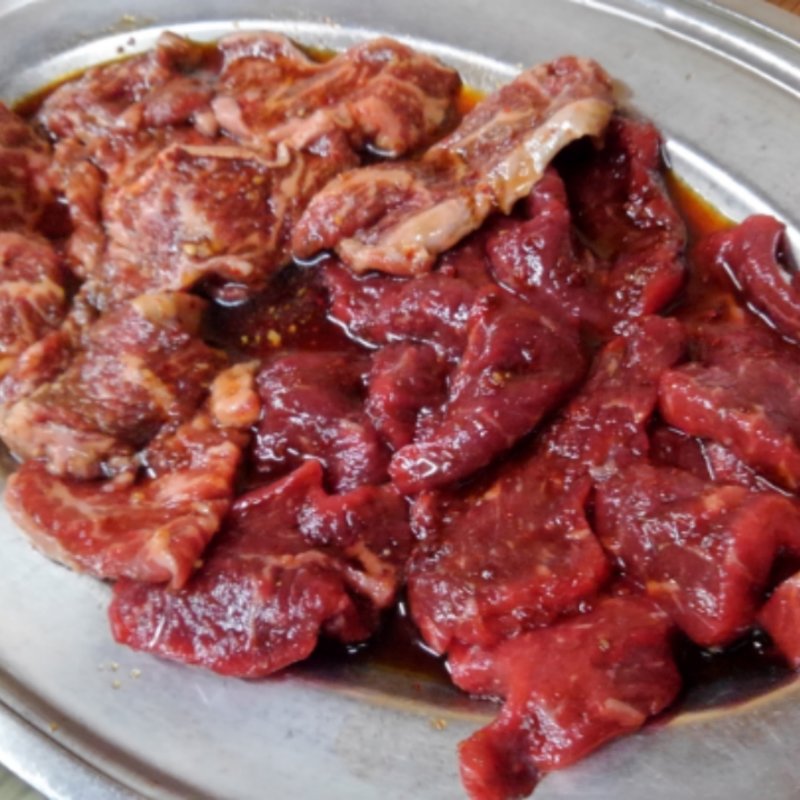 カルビとロース二人前ずつ(大同苑)