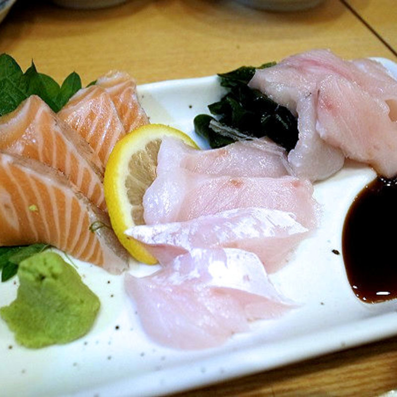 刺身3点盛り(須賀乃湯)