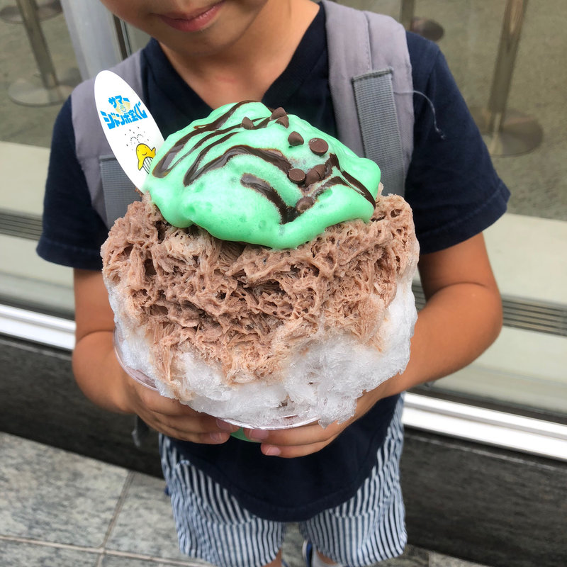 チョコミントかき氷(テレビ朝日×六本木ヒルズ 夏祭り)