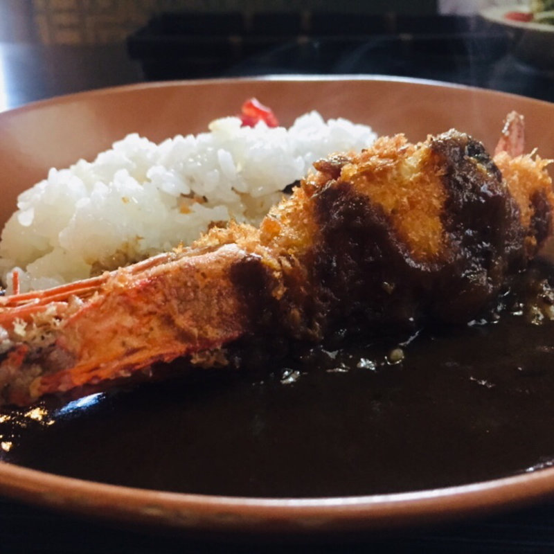 海老フライカレー(居酒屋 咲く家)