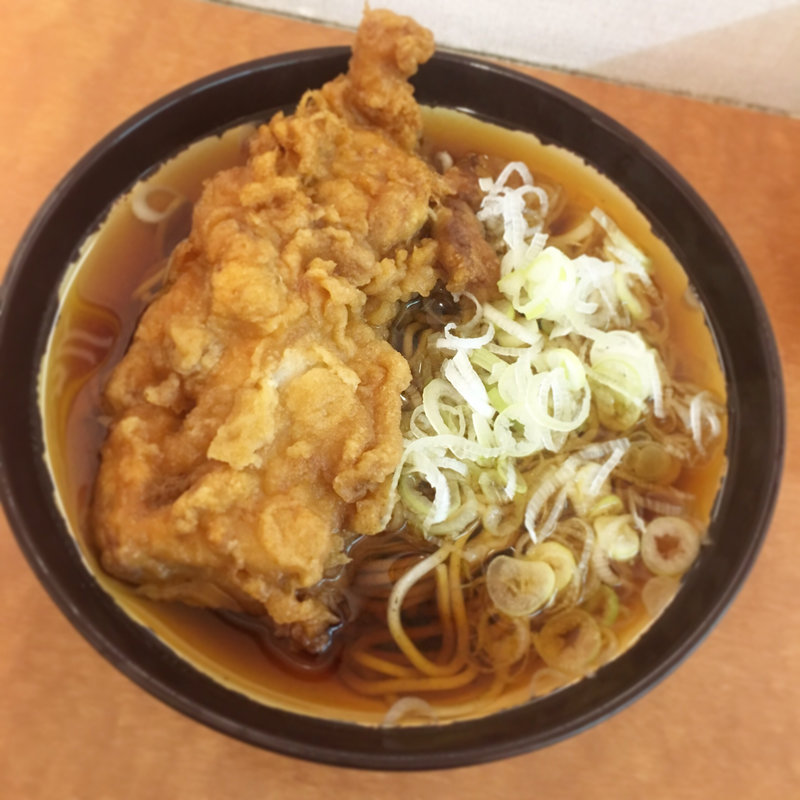 唐揚げそば(水戸上りそば )