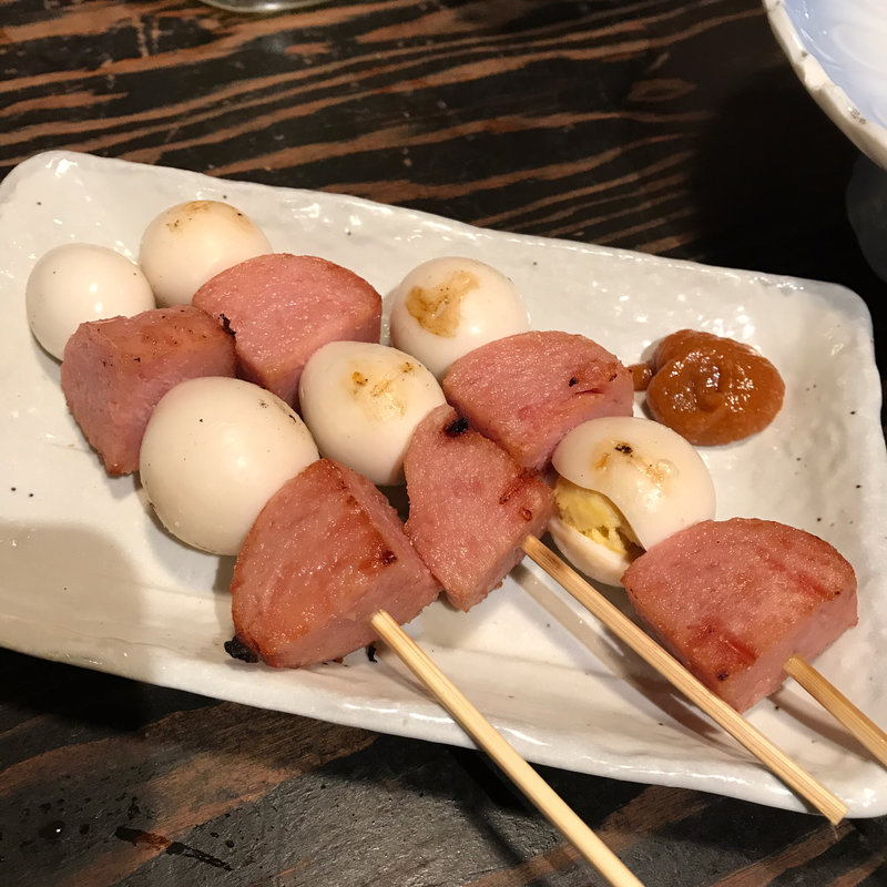 スパムうずら(極楽屋)