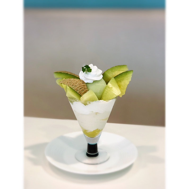 静岡県産マスクメロンパフェ(タカノフルーツパーラー 新宿高島屋店 )