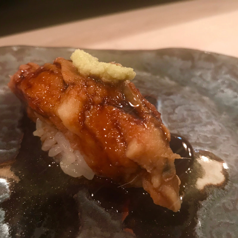 煮あなご(たぬき鮨)