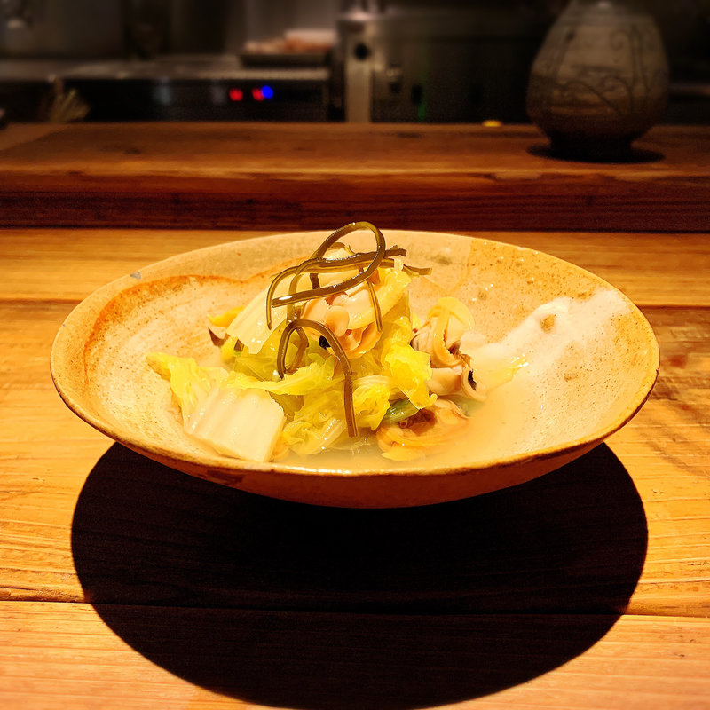 浅利と白菜塩昆布浸し(酒井商会)