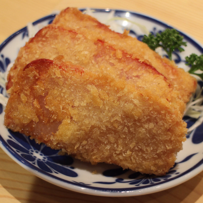 昭和のハムカツ(大衆食堂おへそ。)