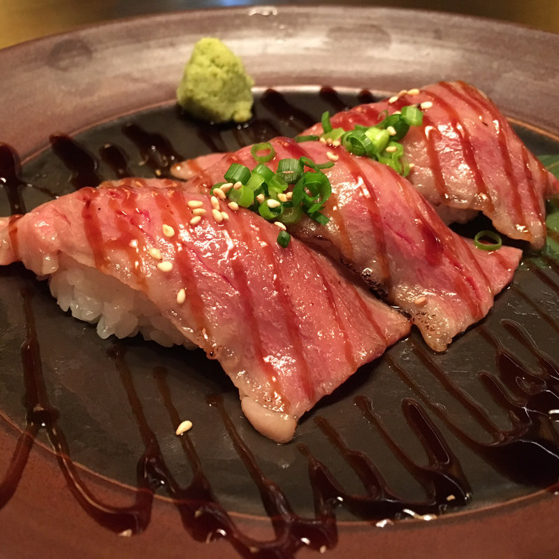 牛のにぎり(焼肉Toraji 京都ヨドバシ店)