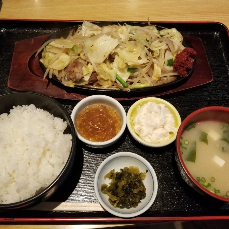 辛味噌鉄板定食(まさいち)
