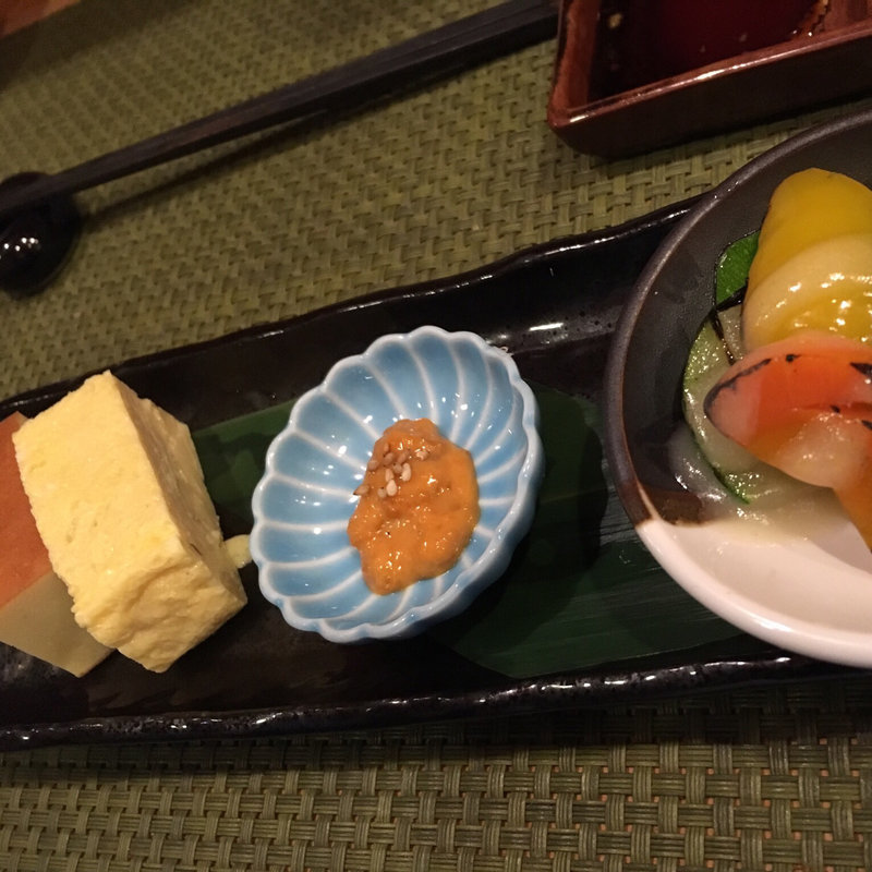 前菜盛り合わせ(新鮮ウニ料理専門店 海栗屋（うにや）市川)