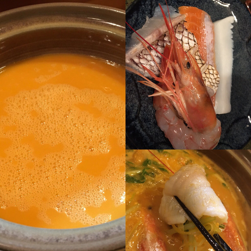 名物雲丹シャブシャブ(新鮮ウニ料理専門店 海栗屋（うにや）市川)