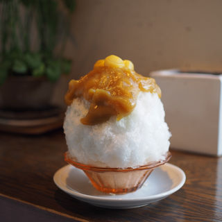 かき氷(栗きんとん)(日本茶カフェ 一日)