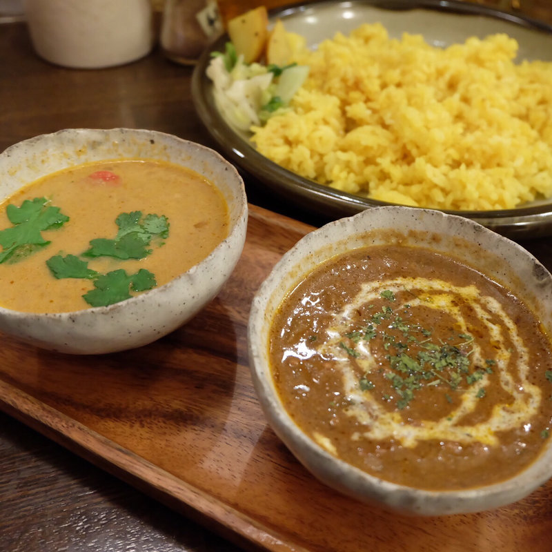 キーマ×エビの2品カレー(スペキエ)