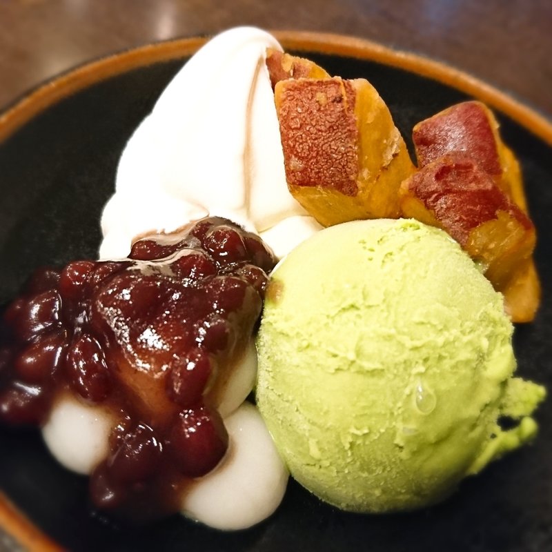 クリーム白玉(平野台の湯 安庵)