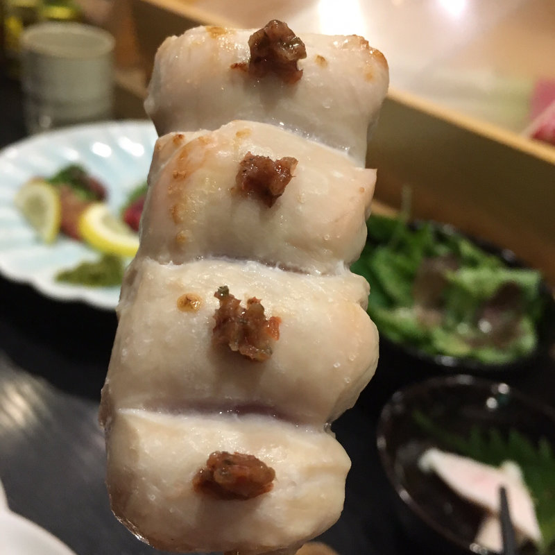 ささみ梅肉のせ(焼き鳥 松元 西中洲本店)