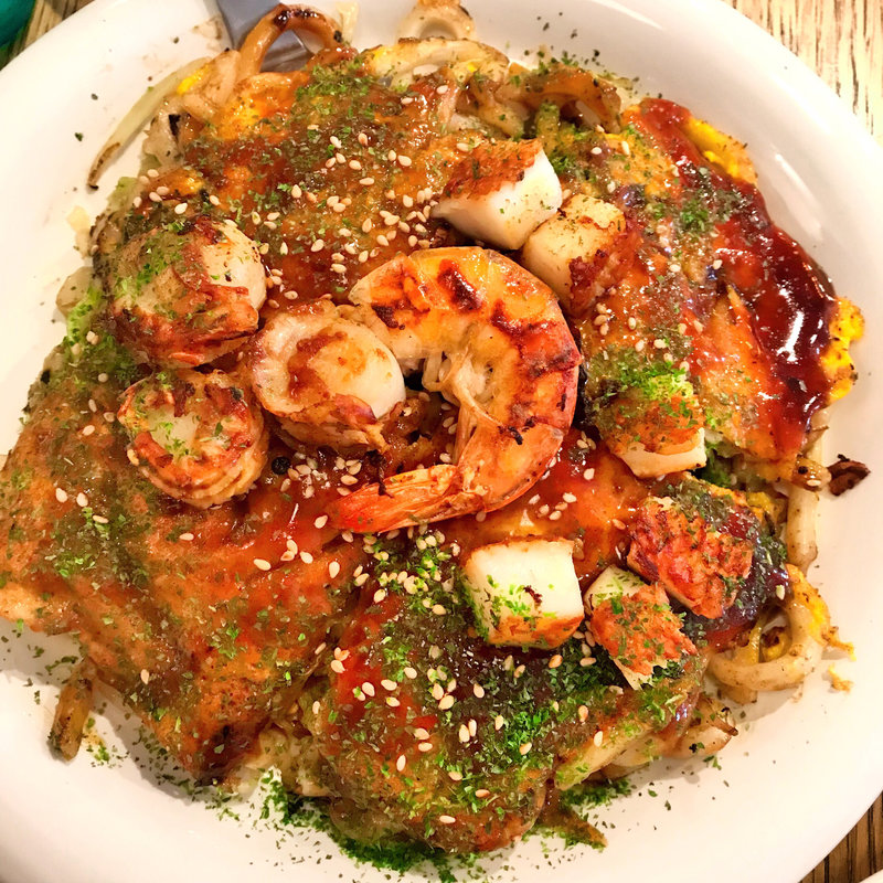 広島お好み焼きシーフードデラックス(モーリーズ)