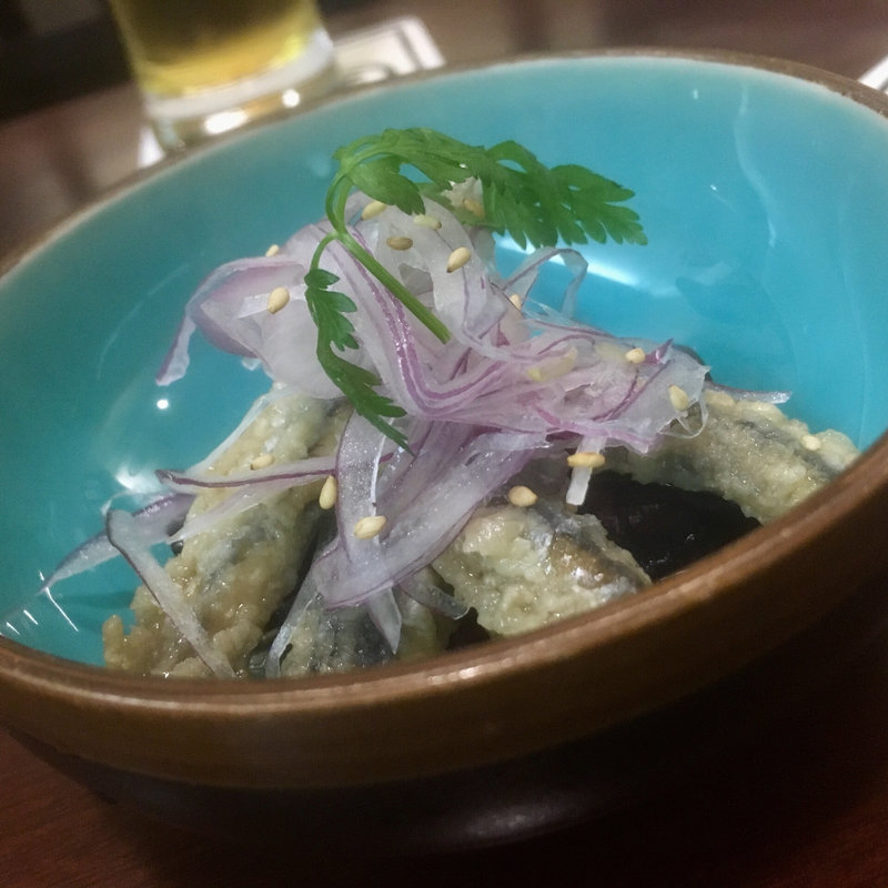 小いわしと茄子の南蛮漬け(酔心)