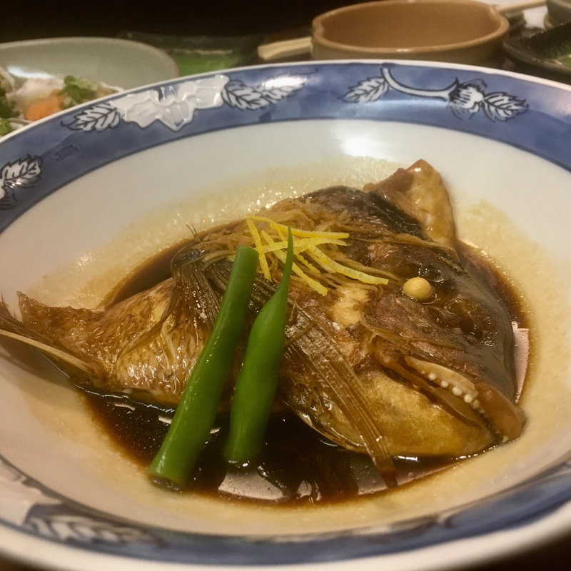 鯛のかぶと煮(酔心)