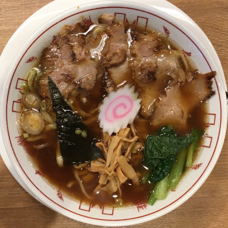 懐かし中華そば(箸とレンゲ)