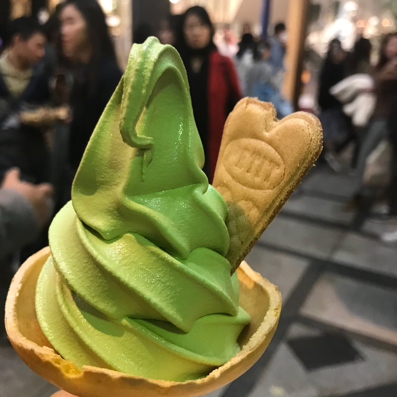 抹茶ソフトクリーム(宇治香園 大阪心斎橋店)