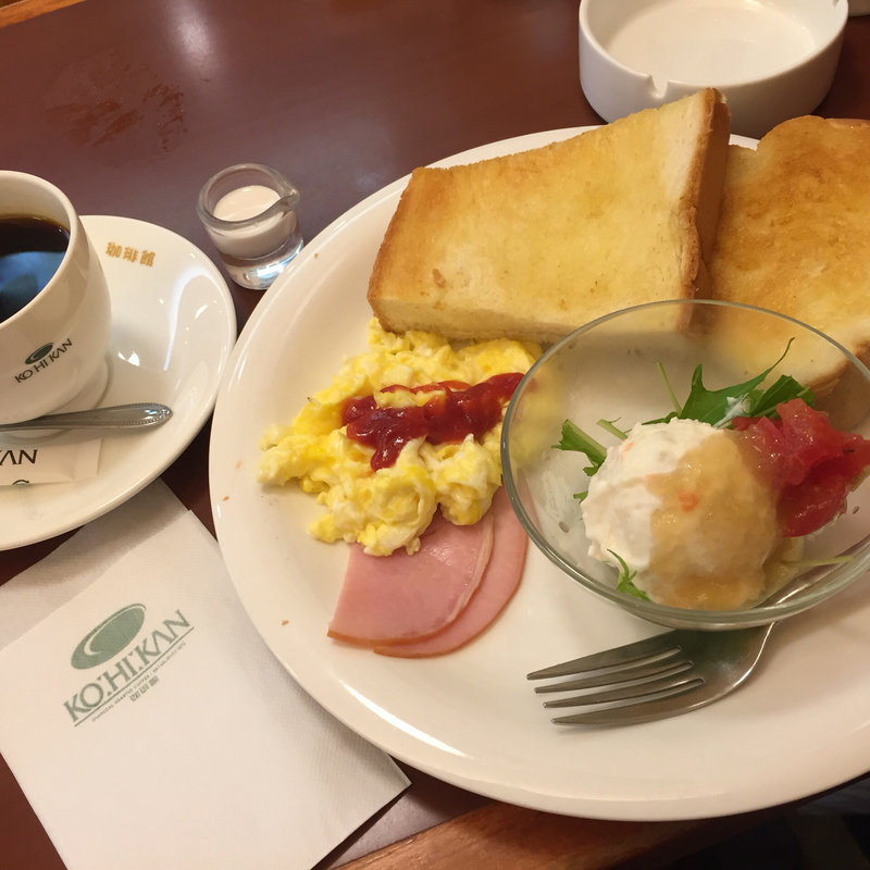 トースト&スクランブル モーニング(珈琲館)