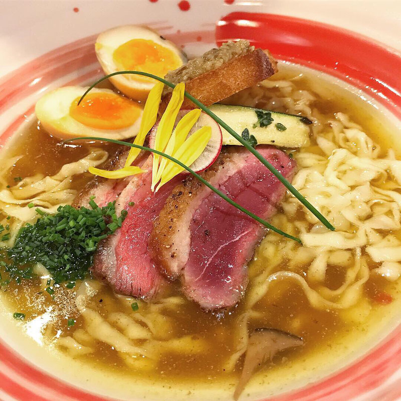 限定 フランス ビュルゴー家シャラン鴨らーめん(海老丸らーめん)