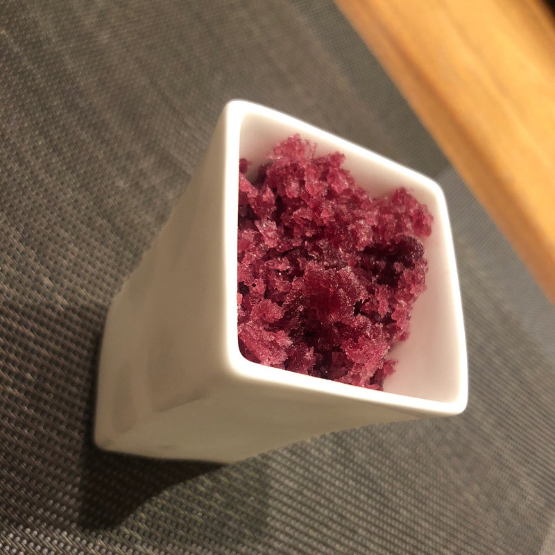 グレープのシャーベット(銀座 響 boeuf)