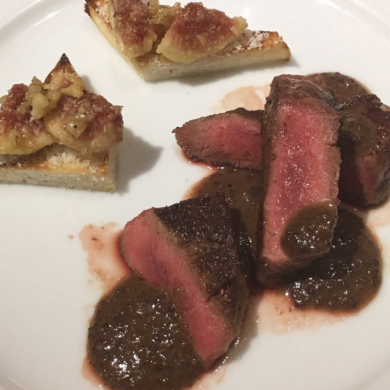 イベリコ豚 ベジョータのロースト 紫マスタードソース(ハシモト)