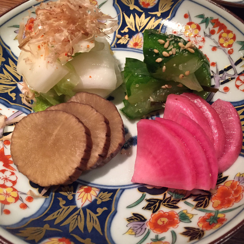 漬け物盛り合わせ(ぽんしゅや三徳六味)