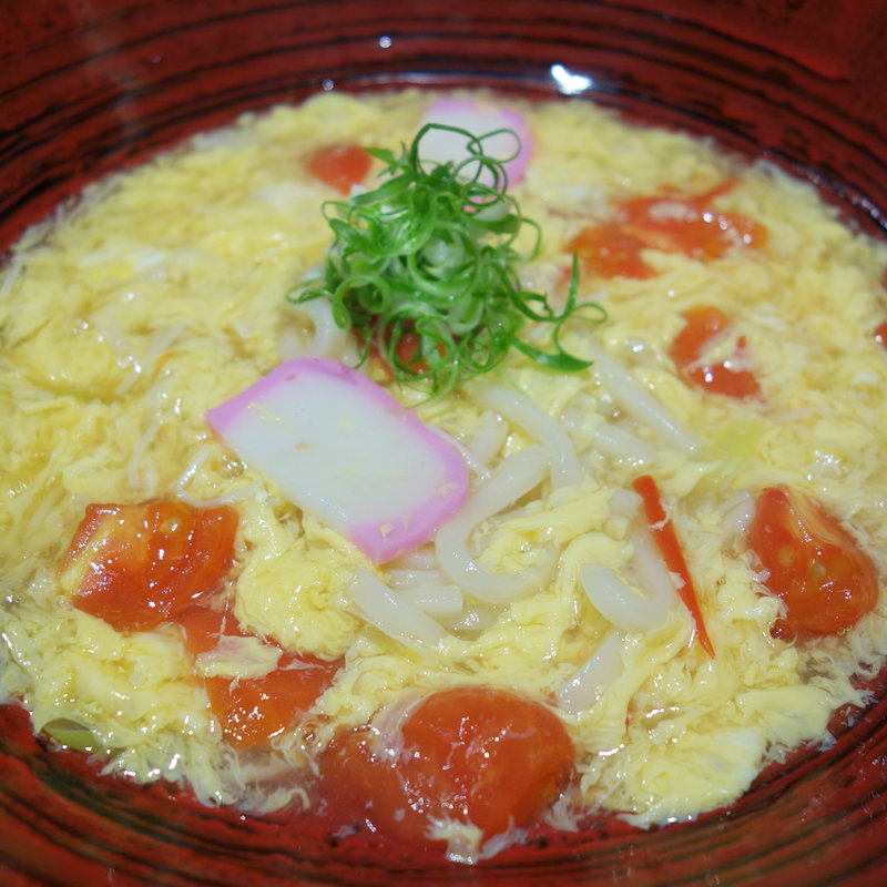 トマトの玉子とじおうどん(ごちそううどん たから（旧：酒蔵レストランたから）)