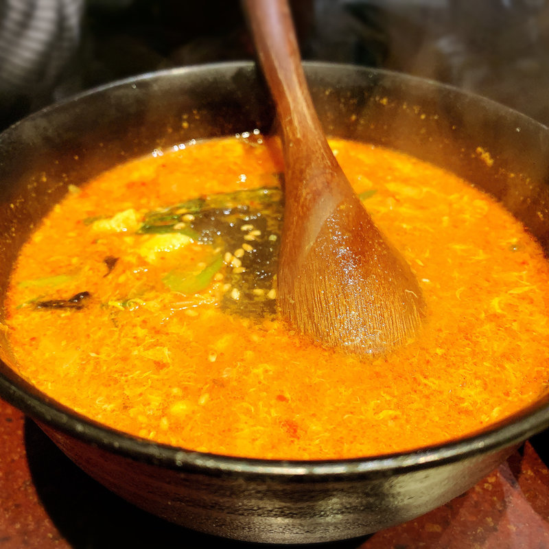 ユッケジャンスープ(焼肉DOURAKU  （どうらく）)