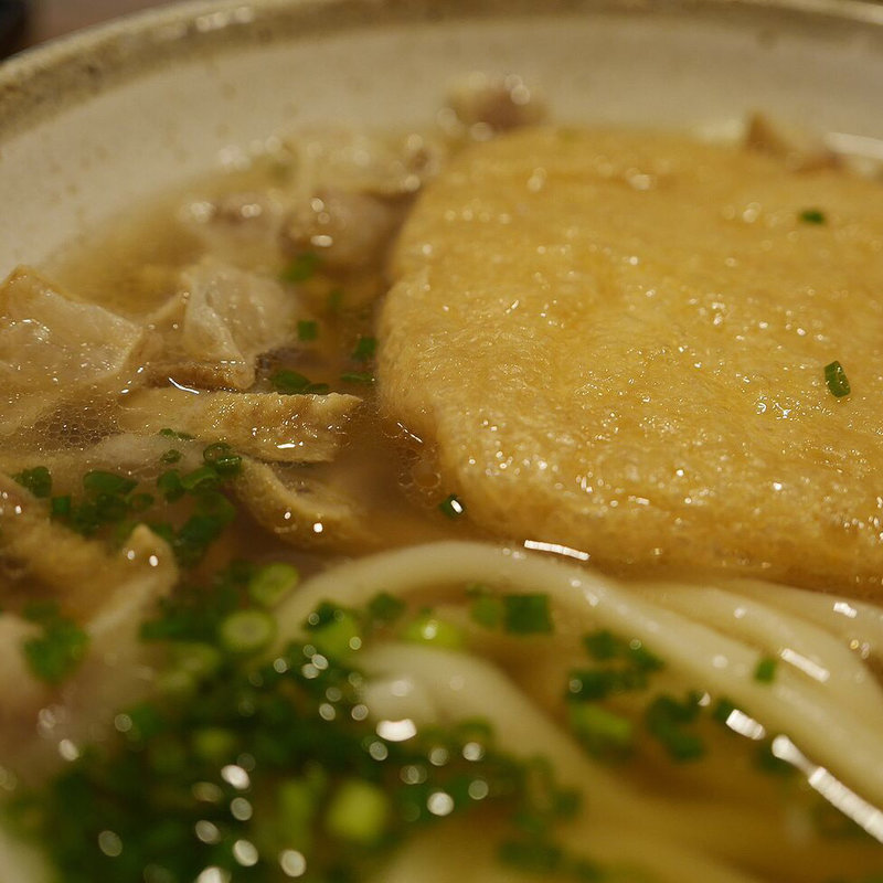 かすきつねうどん(JUN大谷製麺処)