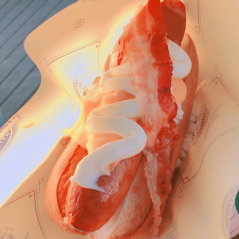 プレミアムドッグ ベーコンチーズ(ユニバーサルスタジオジャパン　フードカート )