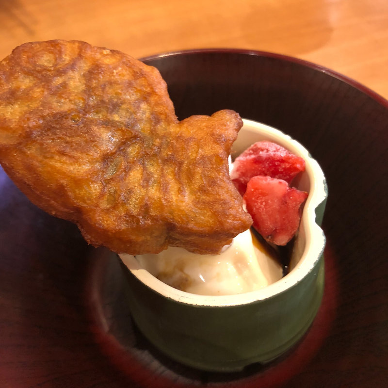 竹姫 たい焼きパフェ(くら寿司 泉大津店)