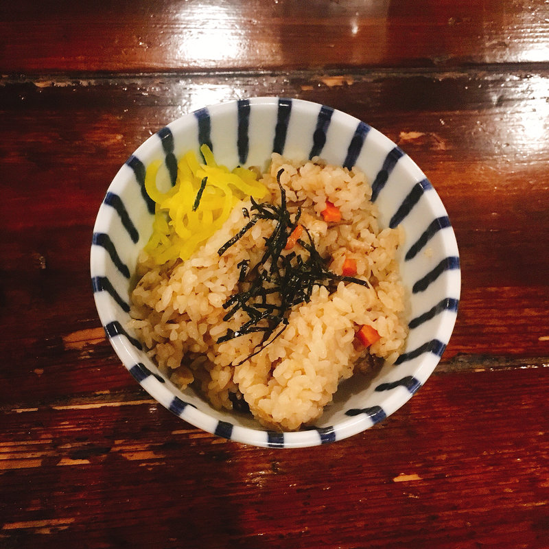 鶏めし(らぁめん 欽山製麺所)