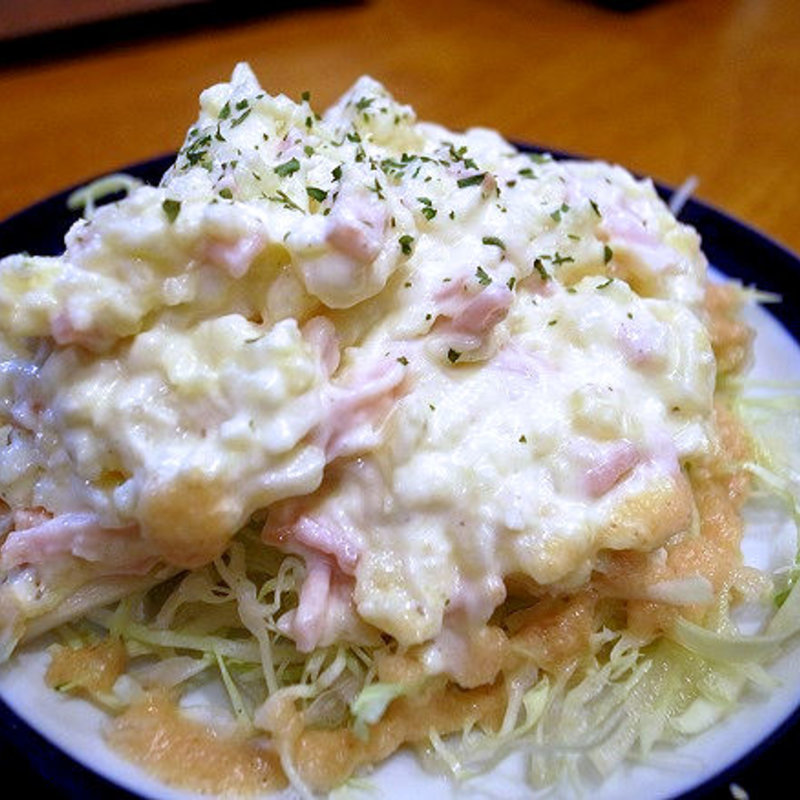 ワサビ香る特製ポテトサラダ(ハンバーグレストランまつもと)