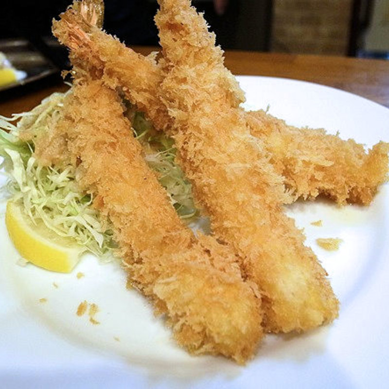 海老フライ(ハンバーグレストランまつもと)