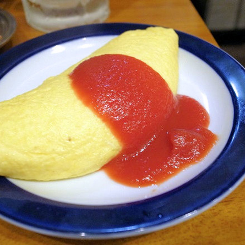 ふわとろプレーンオムレツ(ハンバーグレストランまつもと)