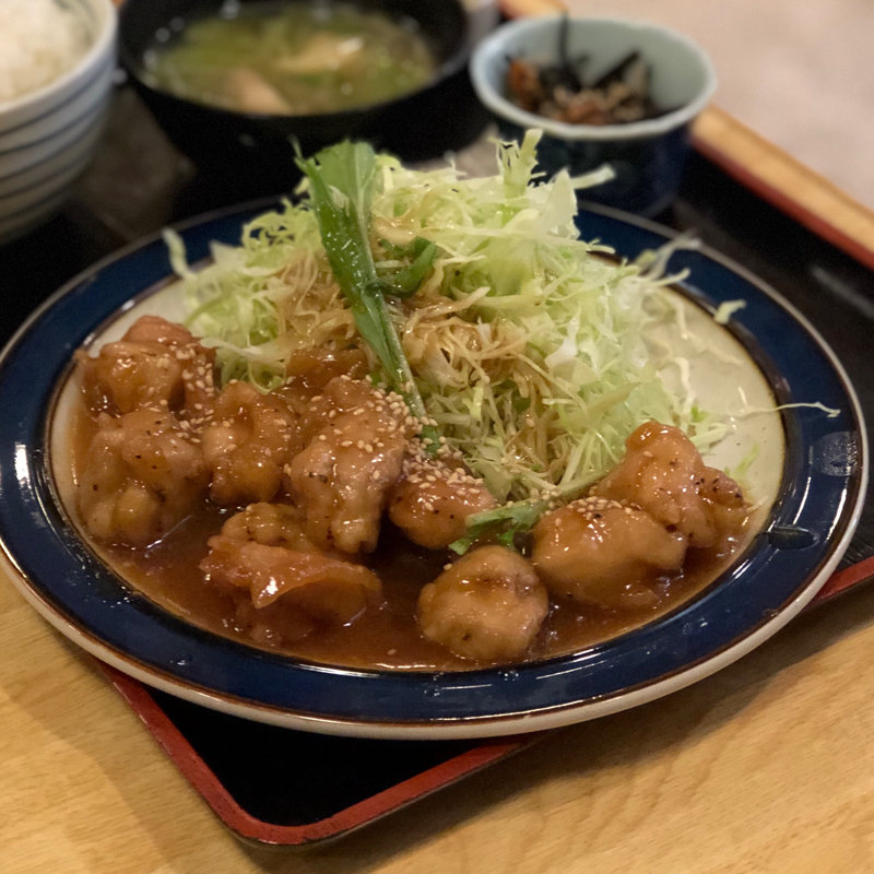 本日のランチ A若鳥の焼肉風唐揚(居酒屋とっぷ )