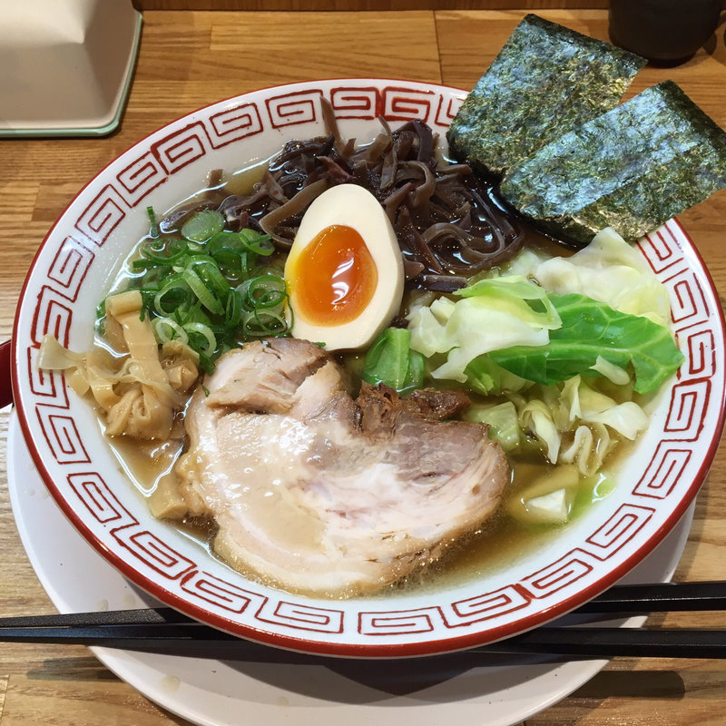 中華そば 醤油 ＋キャベツ＋きくらげ(中華そば もり川)