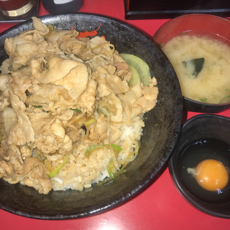 生姜丼肉増し(伝説のすた丼屋 国分寺店)