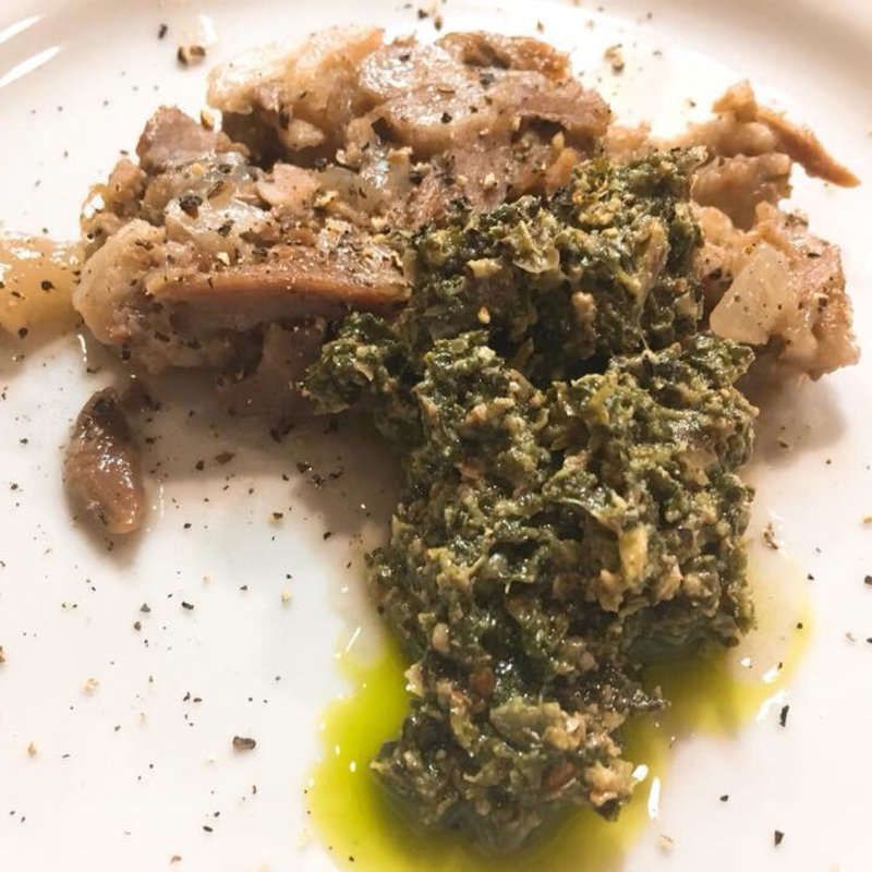 アグー豚の首肉温製(メゼババ )