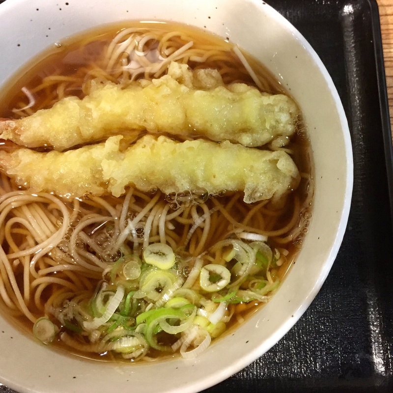 えび天そば(そば処 はまなす)