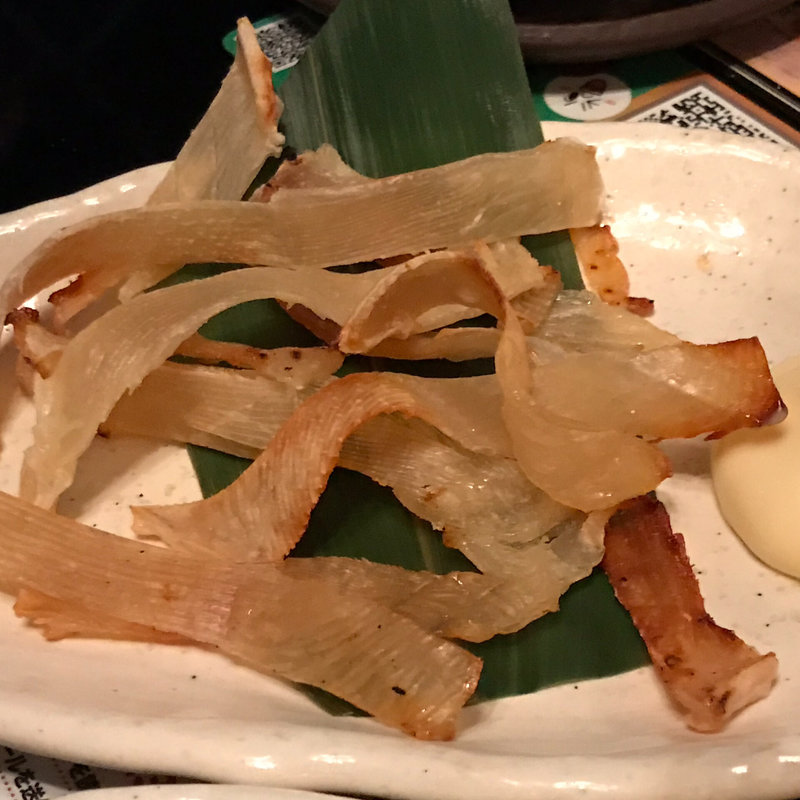 エイヒレの炙り焼(白木屋 南海なんば北口駅前店)