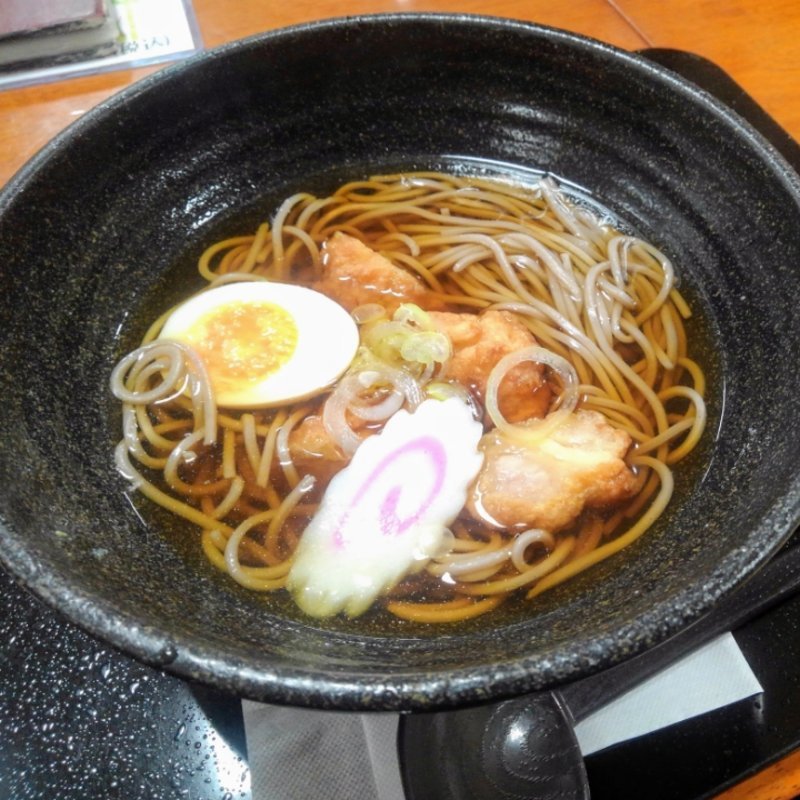 から揚げそば(お食事処まつや )