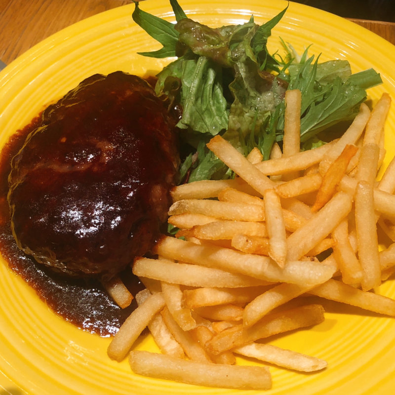 ビーフハンバーグステーキ(Brooklyn Parlor HAKATA)