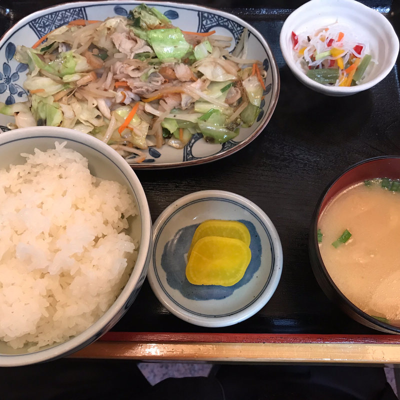 野菜炒め定食(食事の店 のんきや)