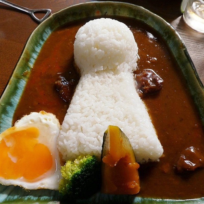 古墳カレー(花茶碗)