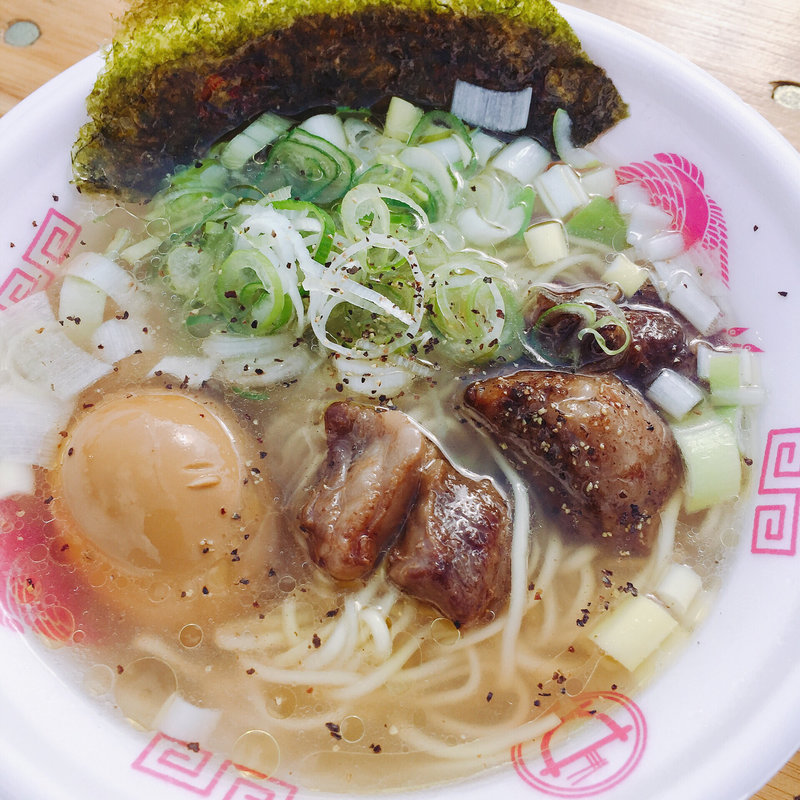 中落ちカルビネギ塩ラーメン(＋煮玉子)(セアブラノ神 壬生本店)