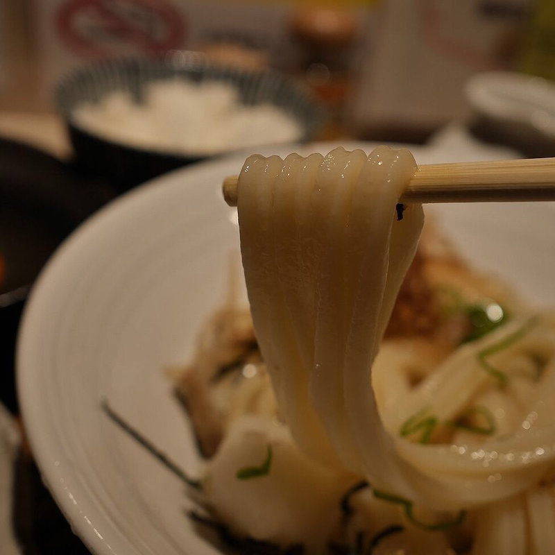 鯛ちくわ天のぶっかけうどん(ひだりうま )