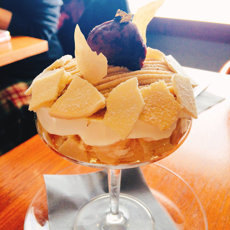 熊本県産和栗のパフェ(グラッシェル 表参道店)